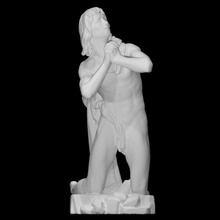 stoning saint stephen scan figure sculpture bronze religion france male nude public punishment saint-etienne robert-barillot 3d print model - Mito3D