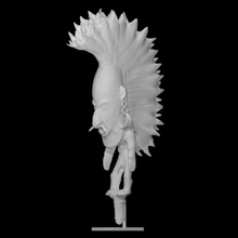 flute stopper - biwat scan sculpture wood statuette new-guinea 3d print model - Mito3D