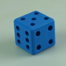 cube tabletop dice games toys 3d print model - Mito3D