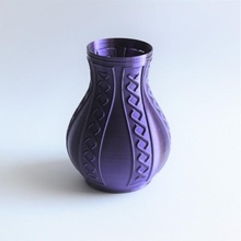 banner vase holder art bottle container math celtic planter knot jar decor caddy stripes weave 3d print model - Mito3D