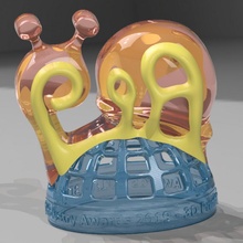 snail snail 3dpiawards 3d print model - Mito3D