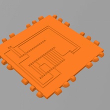 polypanel circuitpanel-3dpcb meets polypanels toys & games arduino board nano custom circuit circuitboard pcb 3d print model - Mito3D