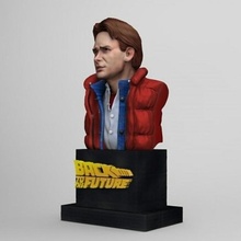 marty mcfly bust fan art backtothefuture bttf 3d print model - Mito3D