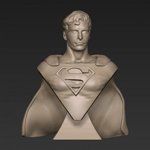 Superman Chris préfet buste ventilateur art Cristopher 3d print model - Mito3D