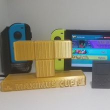 tetris 99 maximus tasse trophée jardin jeu bataille royale tetris99 3d print model - Mito3D