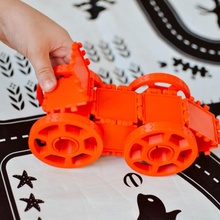 polypanel roue jouets Jeux cube carré poly panneau faire polypanels polypanelwheel 3d print model - Mito3D