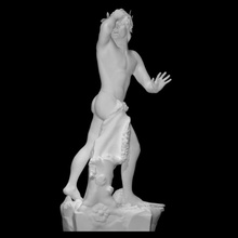 orpheus scan man mythology sculpture statue stone canova neoclassical antonio-canova eurydice funerary-monument 3d print model - Mito3D