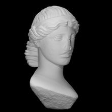 Kybele Scan Büste weiblich Kopf Porträt Skulptur Marmor Frisur 3d print model - Mito3D