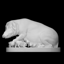 laurenziano seminare scansione animale greco mitologia maiale romano marmo trojan mito Enea 3d print model - Mito3D