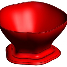 fruit bowl 3d print model - Mito3D