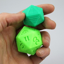 20-sided dice tabletop 20 sides 3d print model - Mito3D