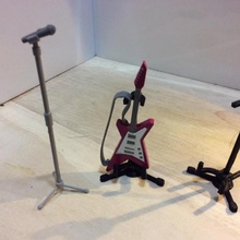 guitar stand 1 18 scale education music action figures 3d print model - Mito3D