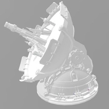 Radar ciencia fi paisaje 40k mesa martillo guerra necromunda ficción juego infinito 40000 3d print model - Mito3D