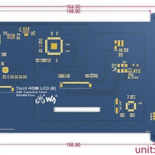 Himbeere pi 7 hdmi Bildschirm Fall Mantel Gadgets Elektronik Himbeerpi Bildschirmgehäuse pitab 3d print model - Mito3D