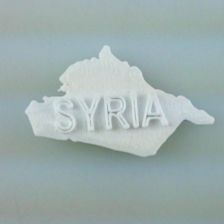 map syria education 3D print model - Mito3D