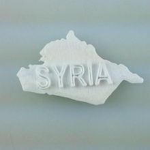 mappa siria l'istruzione 3d print model - Mito3D