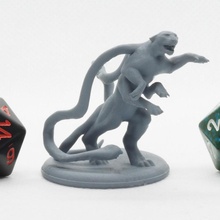 yer değiştiren canavar masaüstü hayvan kedi ejderhalar Zindanlar fantezi oyun rpg Warhammer masa oyunu dnd yol bulucu kasvetli 3d print model - Mito3D