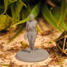 siren masaüstü pençeler ejderhalar Zindanlar fantezi maske mini rpg Warhammer Kadın minyatür dnd yol bulucu kasvetli 3d print model - Mito3D