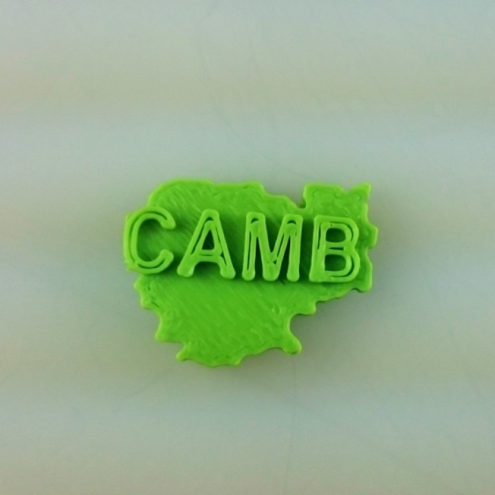 mapa camboya educación 3D print model - Mito3D