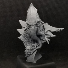 soul stealer - bust & garden monster water wizard miniature octopus mind cthulhu tentacle squid d&d necromancer illithid flayer mindflayer animancer 3d print model - Mito3D