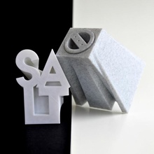 salt pepper text shakers & garden shaker 3d print model - Mito3D