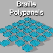 polipaneles braille paneles juguetes juegos polipanel 3d print model - Mito3D