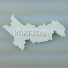 mappa pakistan l'istruzione 3d print model - Mito3D