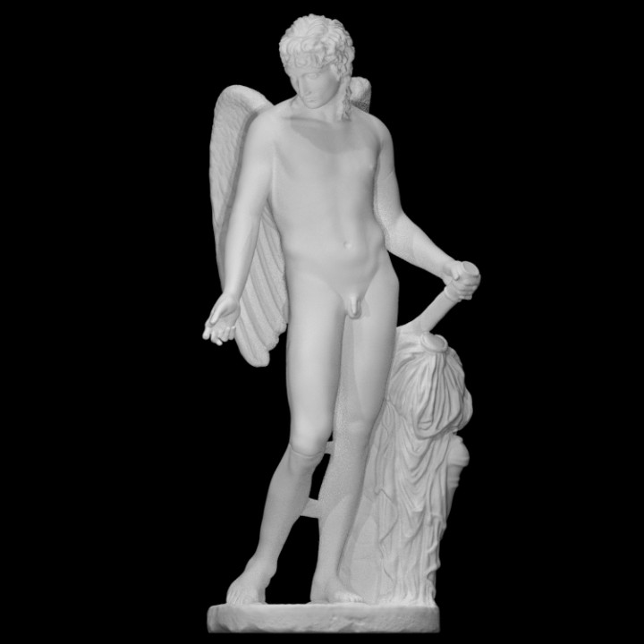 Eros centocelle scansione greco amore romano ellenistico Cupido prassitele 3D print model - Mito3D