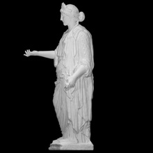 female divinity nemesis rhamnous type scan 3d sculpture statue marble cult photogrammetry full-figure attica agorakritos 3d print model - Mito3D