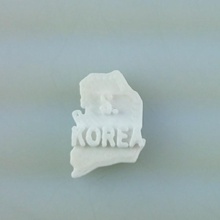 Karte anzeigen south korea Bildung 3d print model - Mito3D