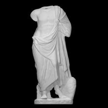 statue asclepius scan god sculpture marble medicine standing full-figure 3d print model - Mito3D