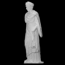 so called 39 pequeño herculano mujer retrato cabeza antonia escanear 3d griego modelo romano escultura fotogrametría Copiar printing full figure scan 3d print model - Mito3D