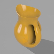 jarro florero agua jarra platos 3d print model - Mito3D