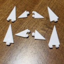 polypanels single snap triangles toys & games modular triangle polypanel 3d print model - Mito3D