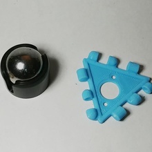polipaneles castor pelota triángulo juguetes juegos pololu polipanel 3d print model - Mito3D