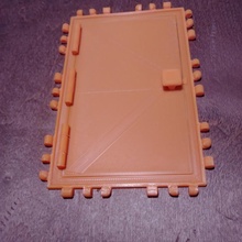 3x2 rectángulo puerta juguetes juegos grande envase cuadrado panel paneles plano polipanel 3d print model - Mito3D