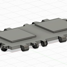polipanel Sıcak tekerlekler Izlemek destek 3d print model - Mito3D