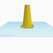 polipanel oval kalem Kulp destek 3d print model - Mito3D