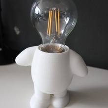Lampe Karikatur dekorativ Zahl Beleuchtung 3d print model - Mito3D