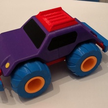 juguete coche vehiculo juguetes juegos juego jugar pla neumático parachoque borde tpu 3d print model - Mito3D