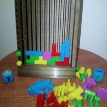 dados tetris toys & games game juegos 3d print model - Mito3D