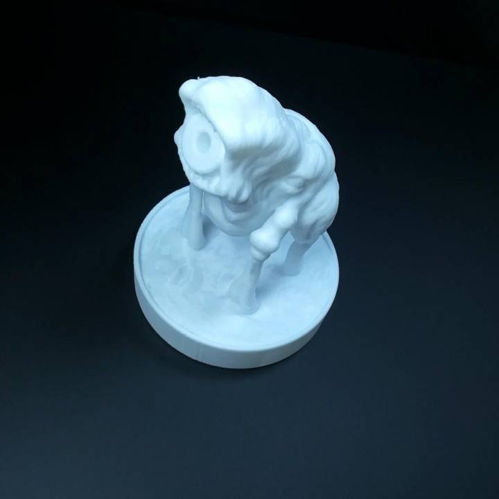 criatura areia caneta suporte jardim monstro miniatura 3dprint porta canetas tampo mesa desgraça 3D print model - Mito3D