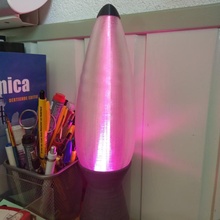 lava lamp & garden arduino electronics retro rocket pla petg rgb fastled 3d print model - Mito3D
