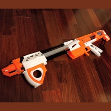 caliburno mag fed pump action nerf blaster brinquedos jogos caseiro 3d print model - Mito3D