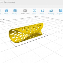 selfcad napkin folding ring tinkercad fusion360 3d print model - Mito3D