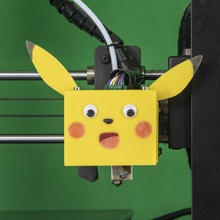 Pikachu i3 Mega Drucker Haut bauen 3d niedlich Pokémon Charakter mod überrascht Aktualisierung anycubic 3d print model - Mito3D