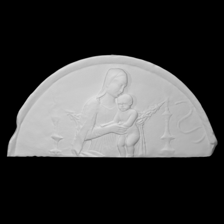 virgin child scan baby jesus madonna mary 3D print model - Mito3D