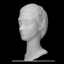 dama margot fonteyn escanear cabeza escultura bronce bailarina baile retrato dame maurice lambert royal ballet 3d print model - Mito3D
