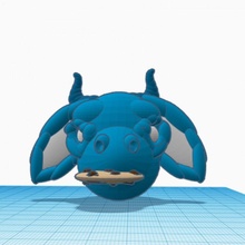 Graw animal biscoito fofa Dragão goblin bruxo 3d print model - Mito3D