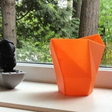 flame - poly vase & garden 3d print model - Mito3D